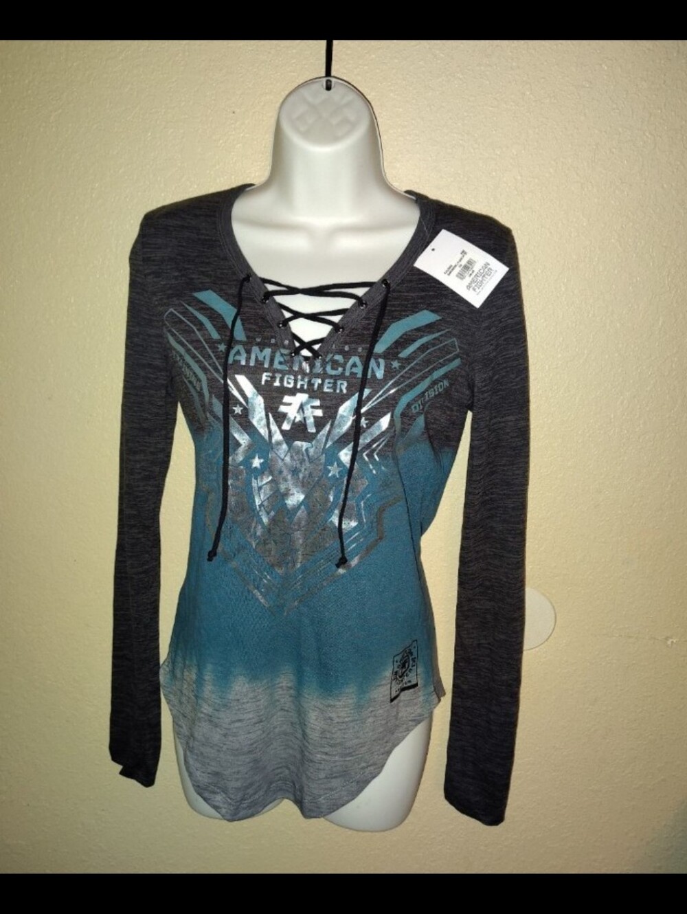 American Fighter Barrington Lace Up Top